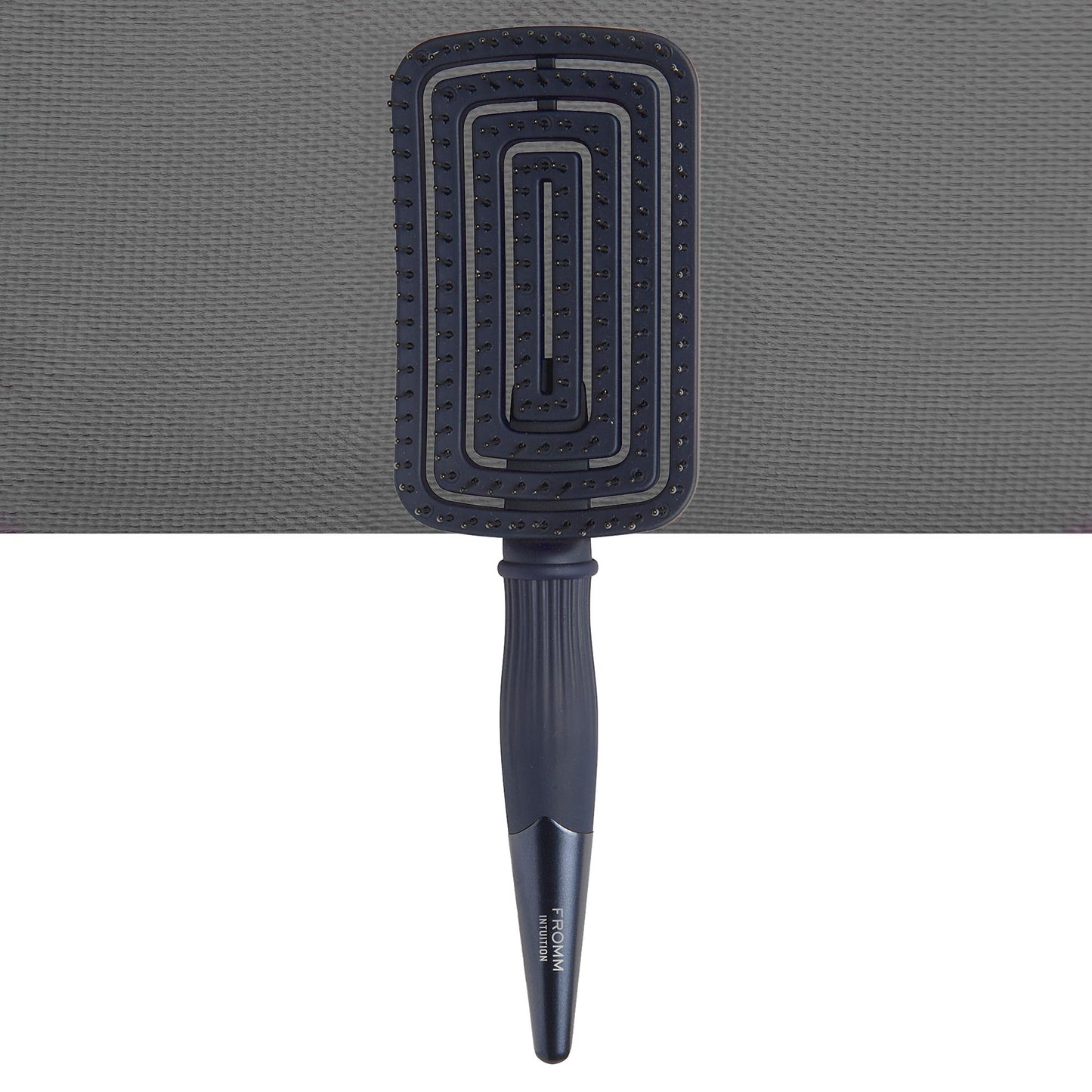 Fromm Professional Intuition Flexer Vent Brush for Blow Drying, Detangler Brush for Wet or Dry Medium to Thick Hair, Smooths Frizz and Flyaways, Navy