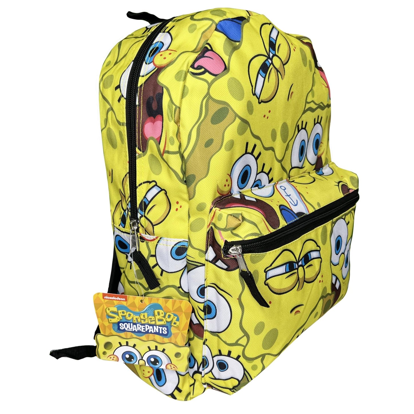 Fast Forward SpongeBob Square Pants All Over Print 16" Backpack