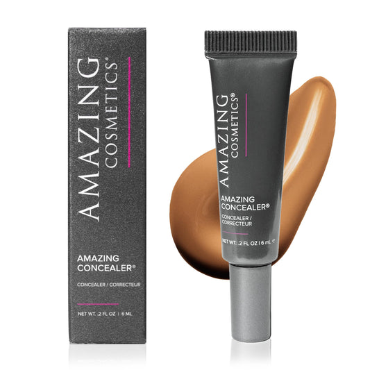 AmazingCosmetics Amazing Concealer, full coverage long wear concealer for undereye dark circles, acne, blemishes and spots, color correcting shades
