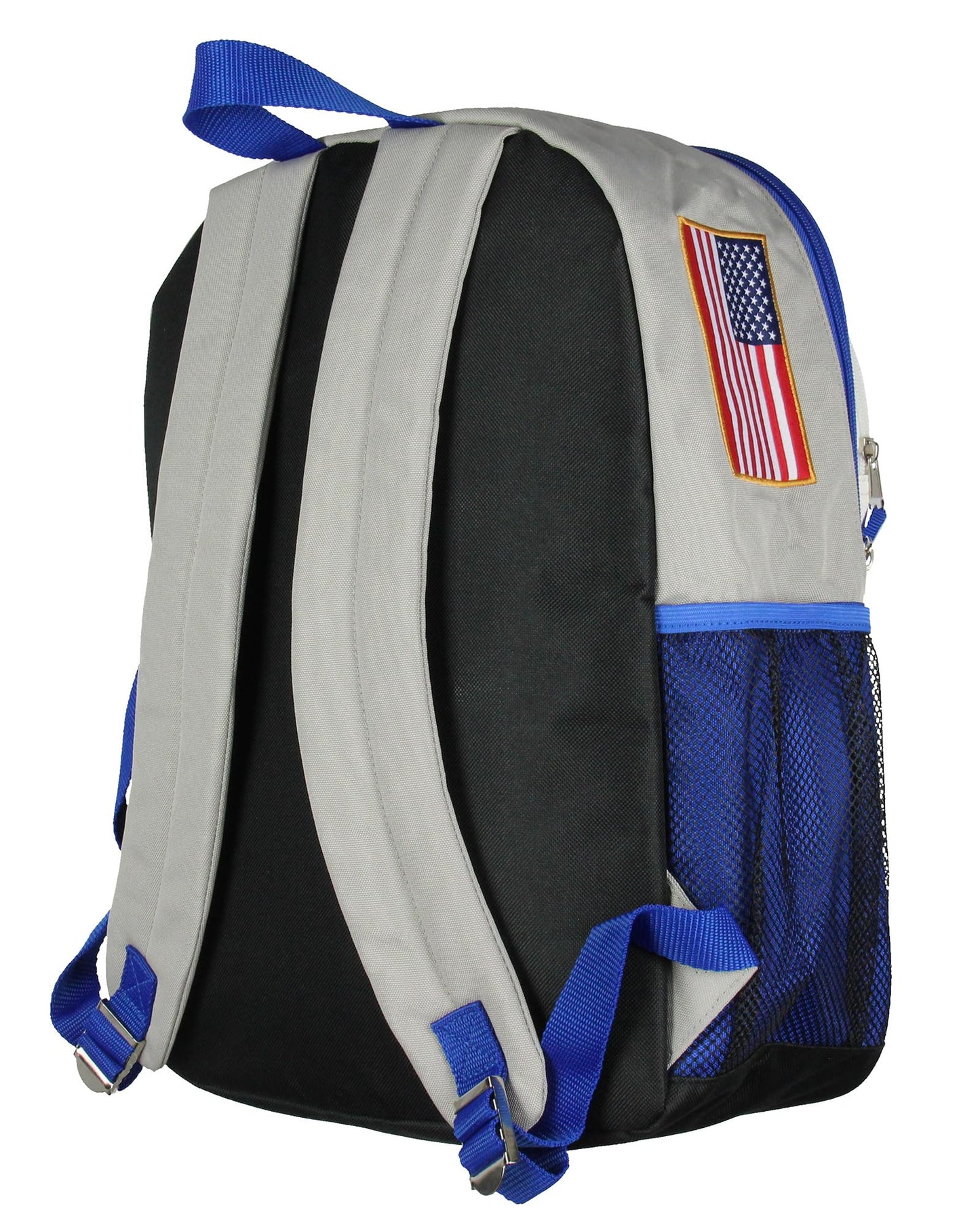 NASA Astronaut 17" Backpack Space Shuttle Helmet Suit Meatball Logo Patches Kids Travel School Book Bag