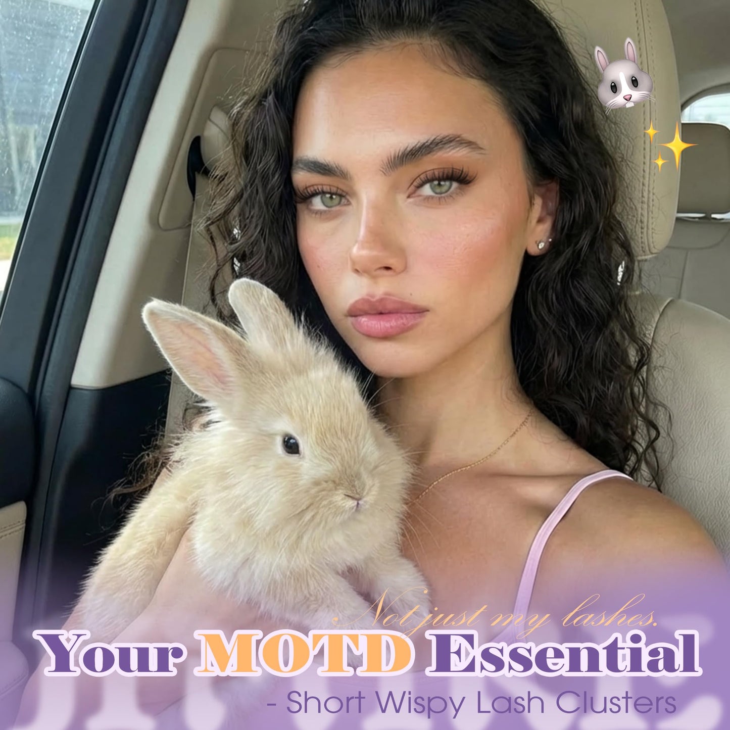 Wispy Lash Clusters Natural Look Bunny Lashes Clusters 8-10-12-14MM Manga Cluster Eyelash Extensions Short Eyelash Clusters Soft Pestañas Postizas Beauty and Personal Care JIMIRE