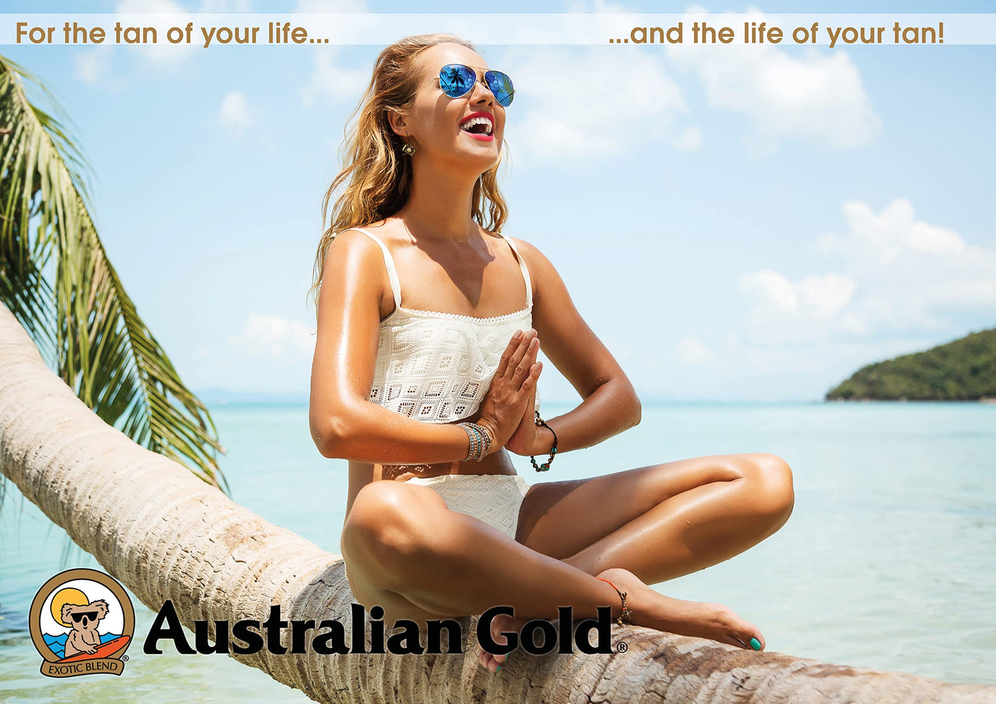 Australian Gold Sunscreen Lotion SPF 50, 8 Ounce | Moisture Max | Infused with Aloe Vera | Broad Spectrum | Water Resistant