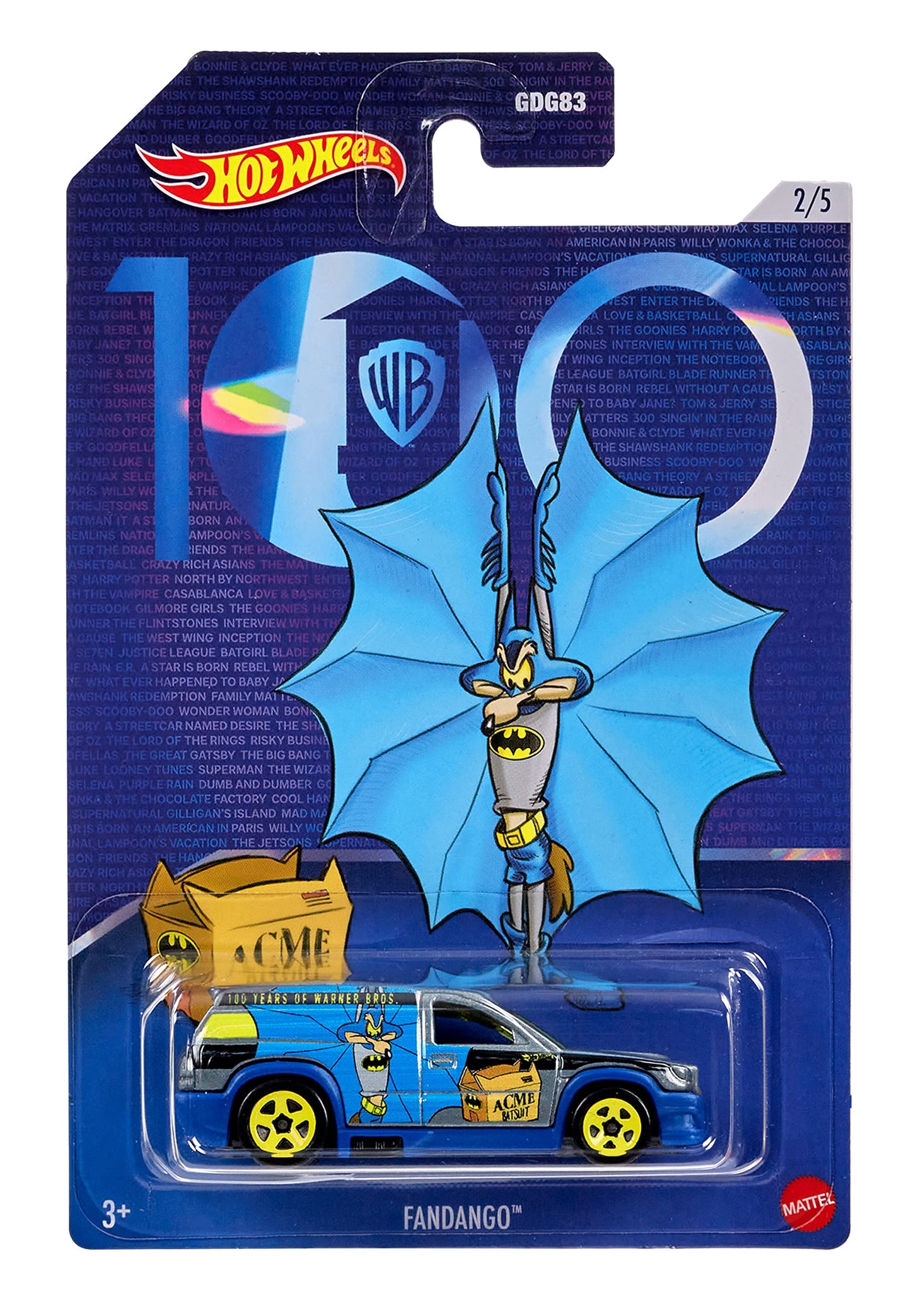 Hot Wheels Cars, Looney Tunes Mash-Up Vehicle, 1:64 Scale Die-Cast Toy Car for Kids & Collectors, Collectible Deco for Warner Bros. 100th…