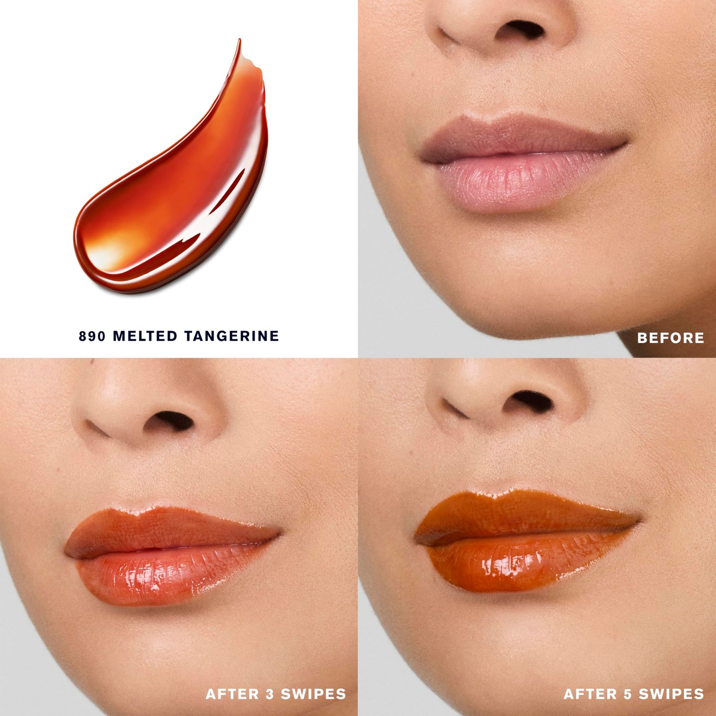 Estée Lauder Pure Color Melt-On Glosstick for Lips | Plumping & Moisturizing Lip Gloss, 890 Melted Tangerine
