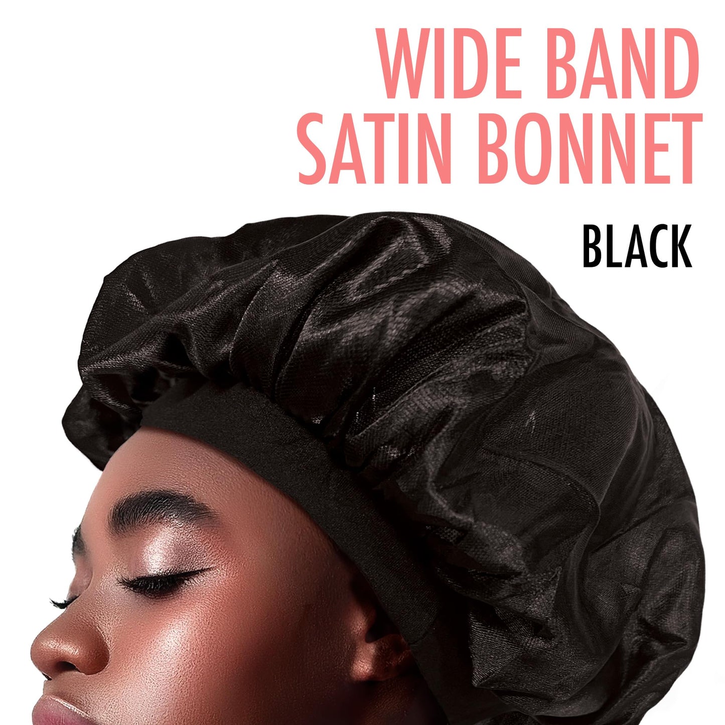Donna Olive Oil & Vitamin E Treated Wide Band Bonnet #22044, Strengthens Hair, Improves Hair, Repairs Hair, Durable Material, Soft Material, Satin