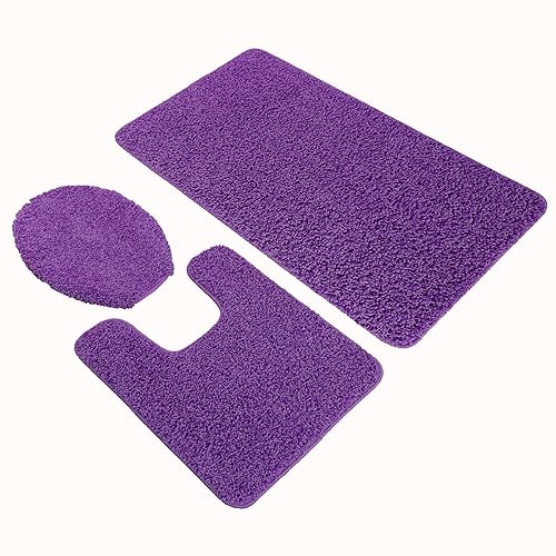 DANIEL'S BATH Purple 3Pc Elite, 21''x31'',20''x20'', 18''x19