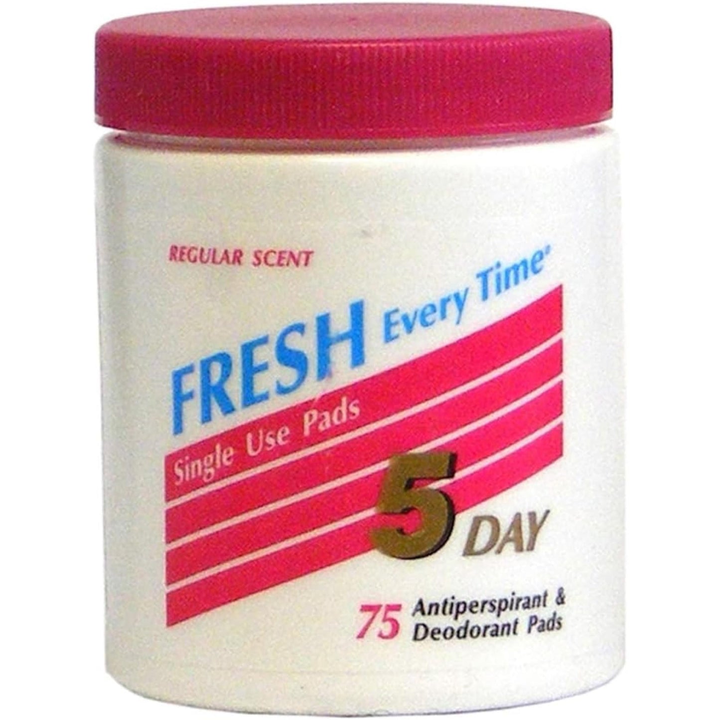 5-Day Anti-Perspirant Deodorant Pads Regular Scent, 75-Count, 6-Pack Beauty and Personal Care 5-day