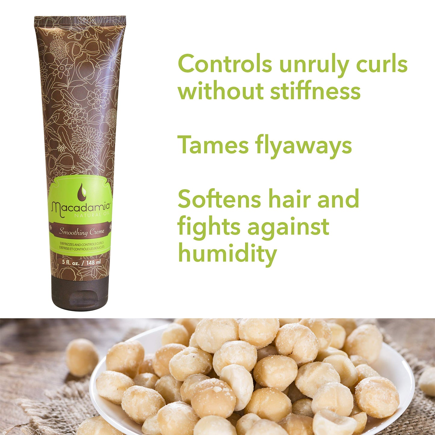 Macadamia Natural Oil Smoothing Creme, 5 Fluid Ounce