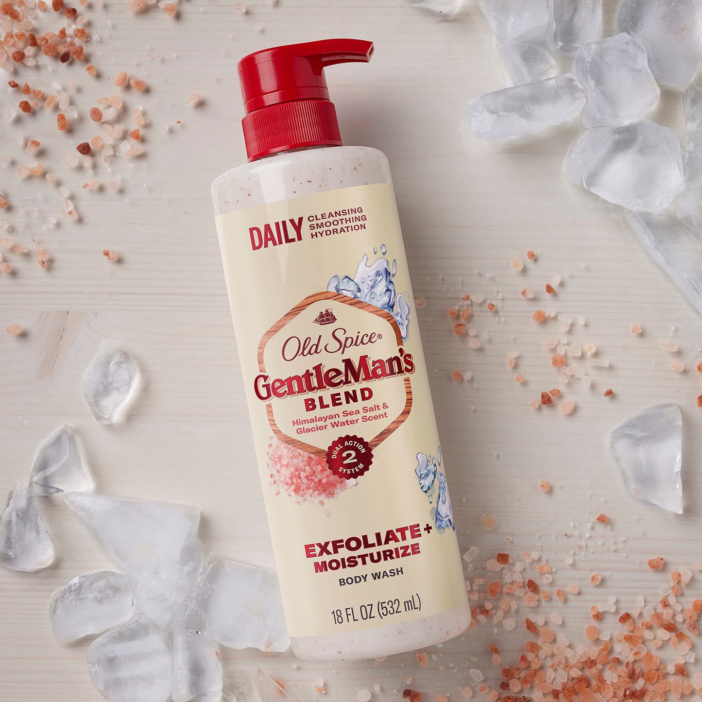 Old Spice Gentleman's Blend Exfoliating Body Wash, Himalayan Sea Salt, 532 ml