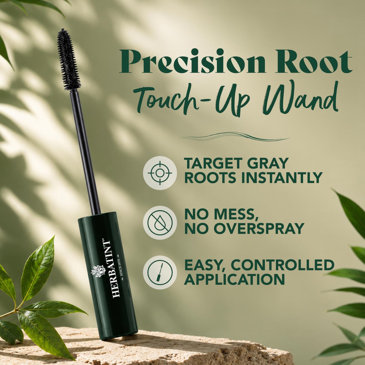Herbatint Temporary Hair Touch-Up - Instantly Mask Grey Roots Between Coloring with Easy To Apply Precision Brush Kit - Natural-Looking Concealer