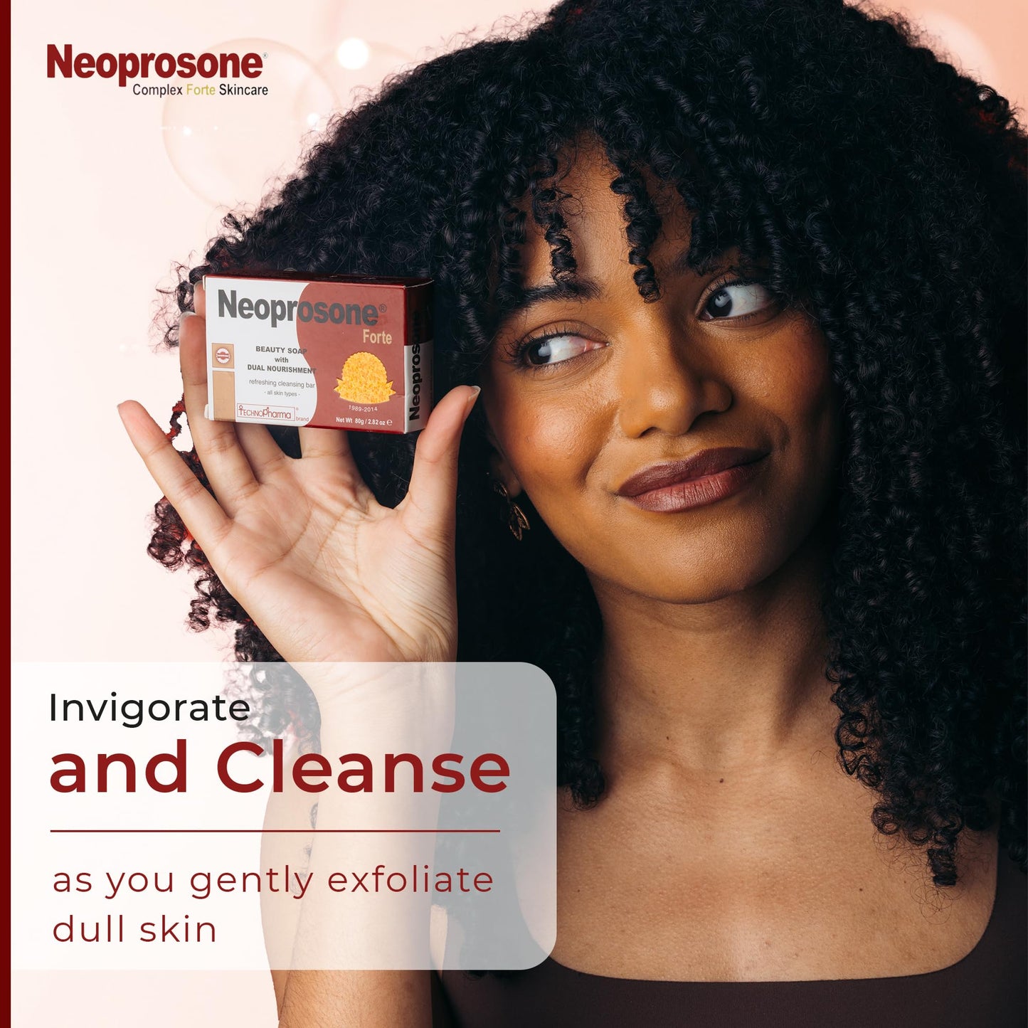 Neoprosone, Skin Brightening Soap | 2.02 oz / 80 g | Hyperpigmentation Soap, Fade Dark Spots on: Body, Knees, Face, Armpits | with Glycerin (2.82
