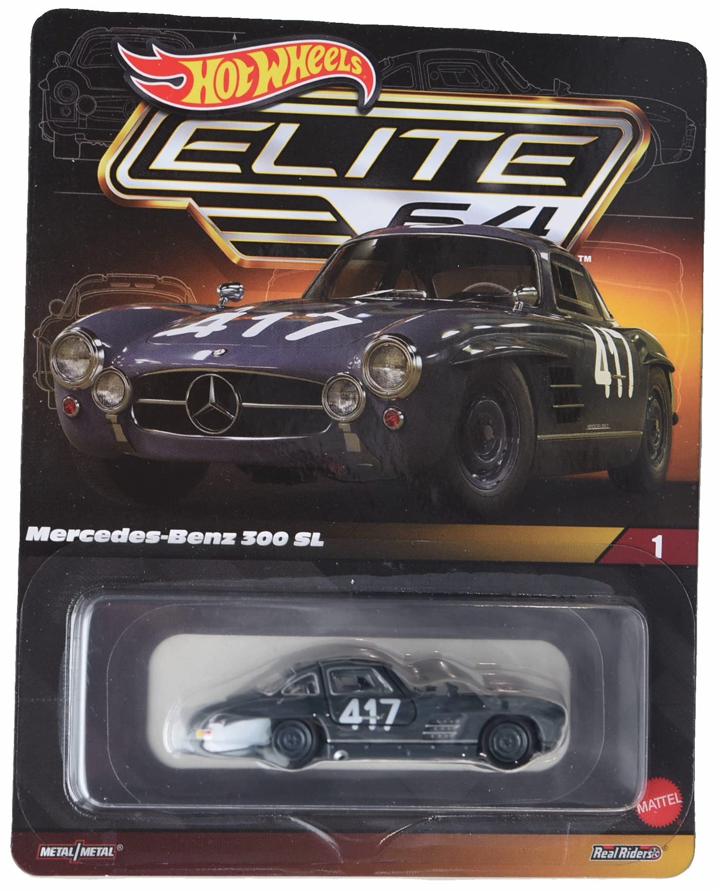 Hot Wheels Mercedes Benz 300 SL, Elite 64