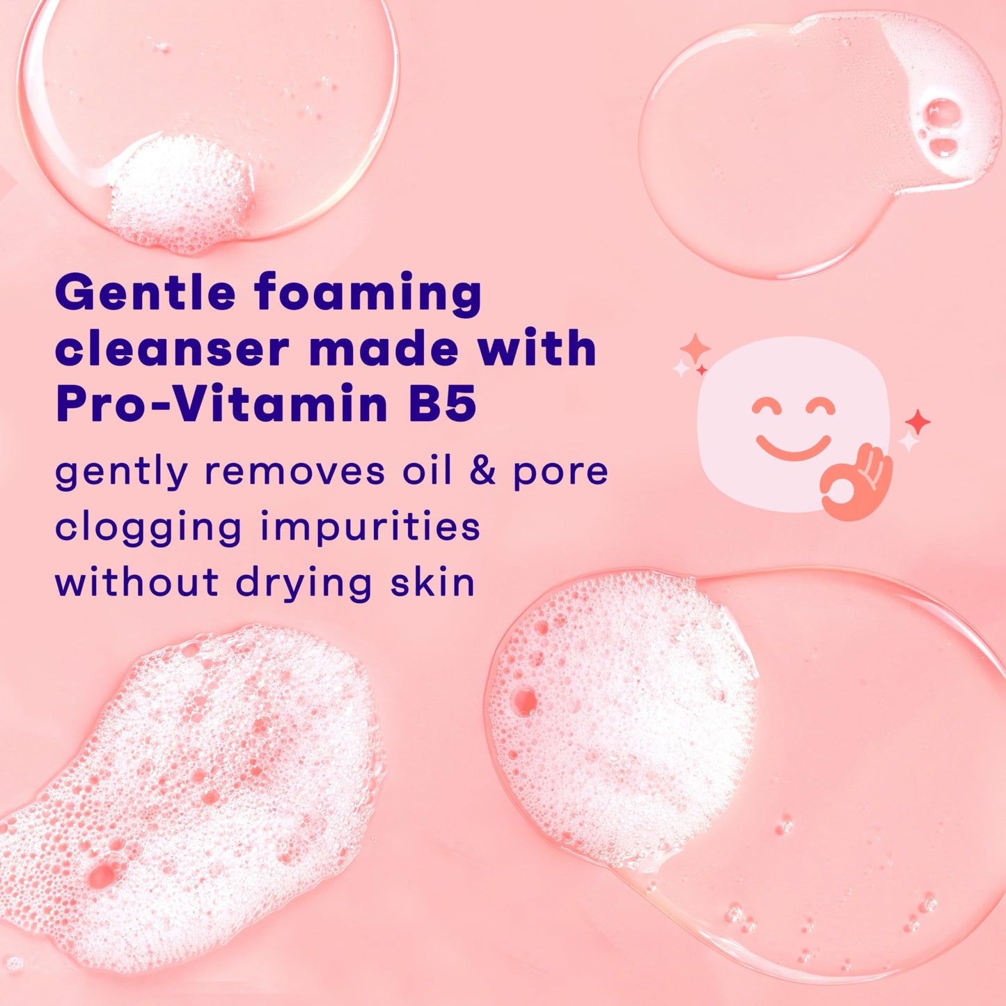 Clean & Clear Essentials Oil-Free Foaming Facial Cleanser, Daily Foaming Face Wash with Pro-Vitamin B5 for Sensitive Skin, Gently Removes Oil