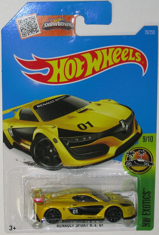 "RENAULT SPORT R.S. 01" Hot Wheels 2016 HW EXOTICS Series Yellow Renault 1:64 Scale Collectible Die Cast Metal Toy Car Model #9/10 on International…