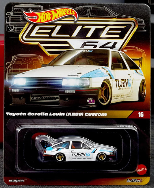 Hot Wheels Toyota Corolla Levin Elite 64 (AE86) Custom Collectors
