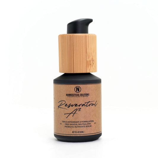 NANO RESVERATROL A3 SERUM Nanosized Particles for Instant Absorption deep into the Skin. Master Antioxidant, Anti-Ageing, Reduces Hyperpigmentation