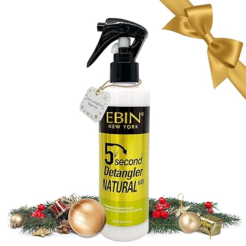 EBIN NEW YORK Detangling Hair Mist infused with Moroccan Argan Oil 8.5 oz / 250ml Bundle Adds Shine for Manageable Hair