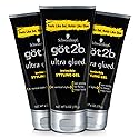 Got2b Ultra Glued Invincible Styling Hair Gel, 6 oz (Count of 3)