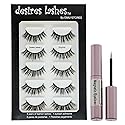 Magnetic Eyelashes Natural Magnet Faux-Lashes Multipack Kit 5Pairs, Sophia