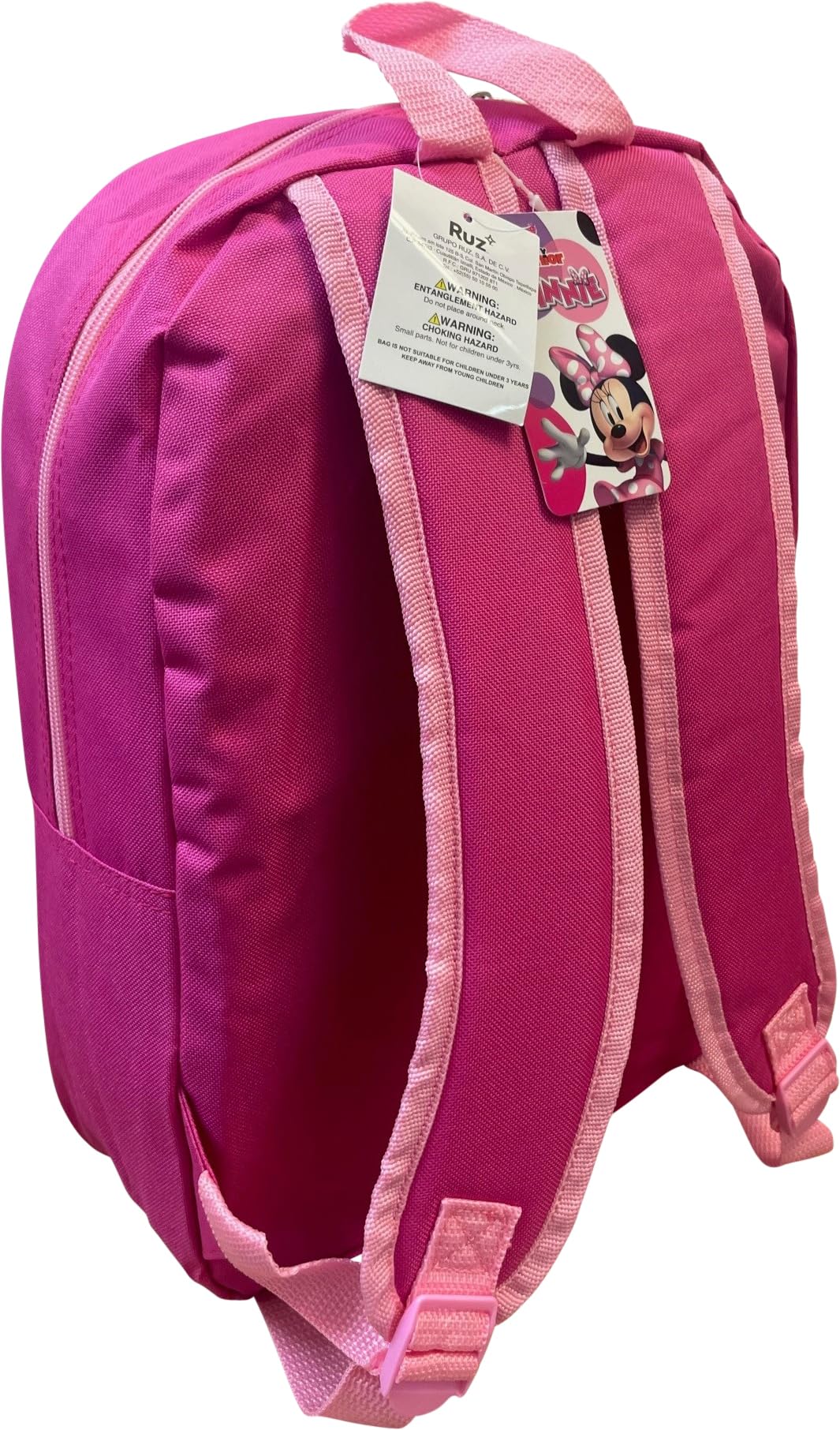 Ruz Minnie Mouse Kid's Licensed 15 Inch School Bag Backpack (Minnie Mouse)