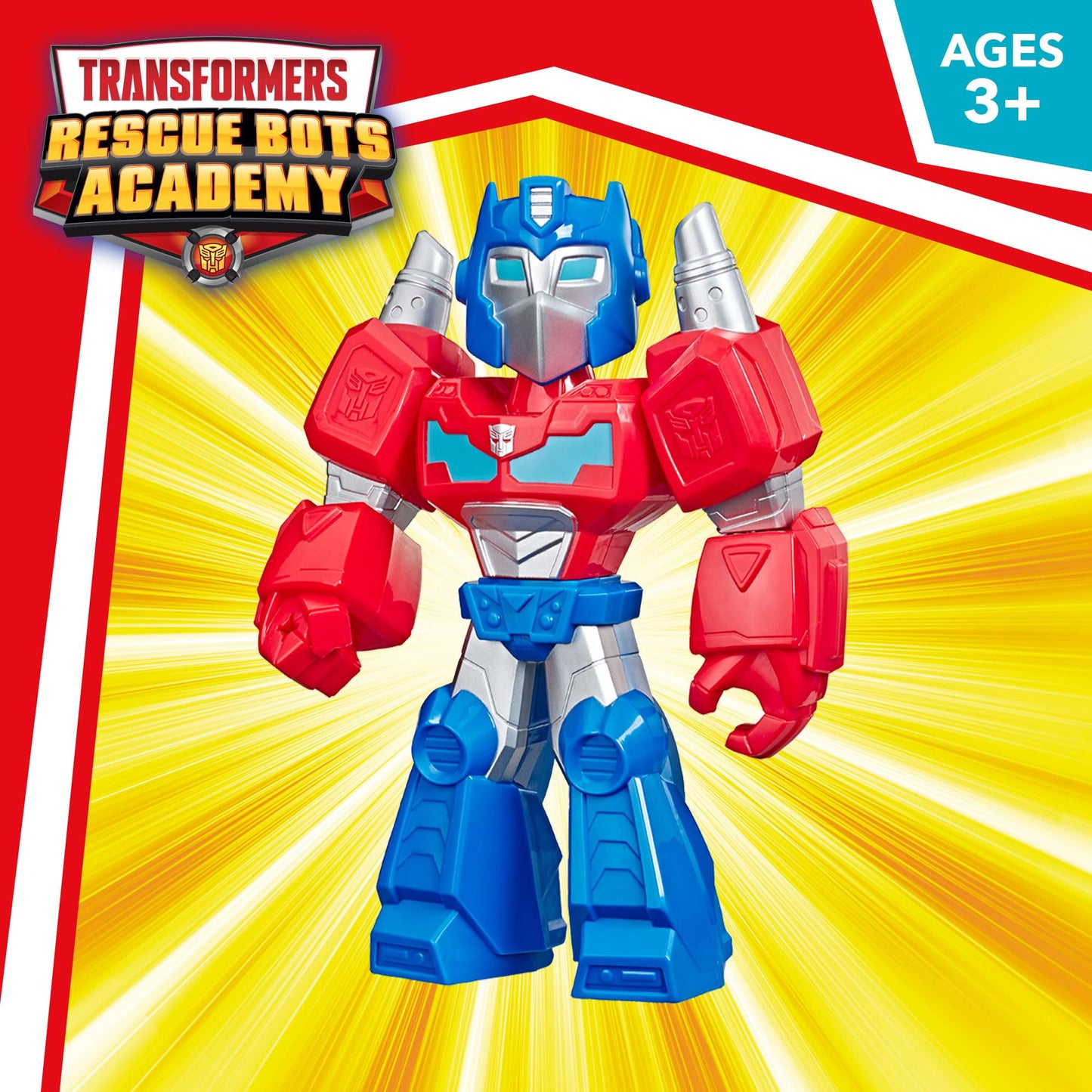 Transformers Optimus Prime Mega Mighties 10" Action Figure, Toys for Kids Ages 3 & Up (Amazon Exclusive)