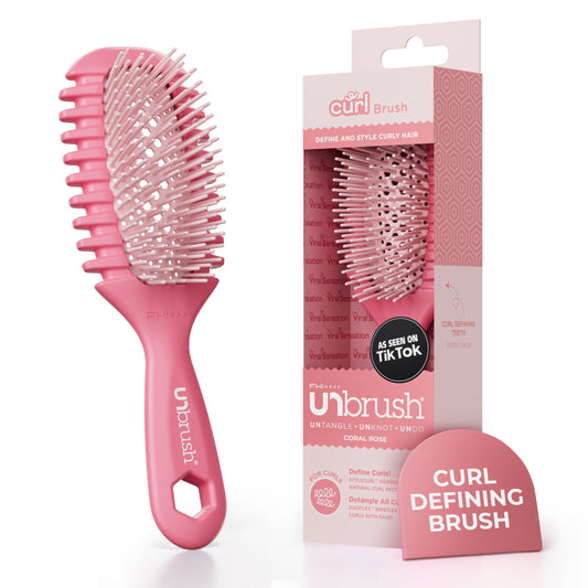 FHI Heat UNbrush Curl Defining Brush - Wavy, Coily, and Curly Hair Brush with DuoFlex Bristles & StyleCurl Handle - for Gentle Detangling & Faster Beauty and Personal Care FHI Heat Default Title