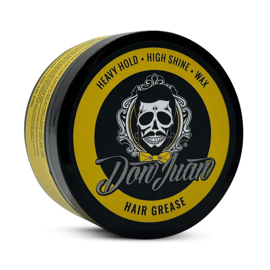 Don Juan Hair Grease Pomade 4 Ounce Jar | Heavy Hold | High Shine | Wax Based | Floral Barbershop Scent Beauty & Personal Care Don Juan