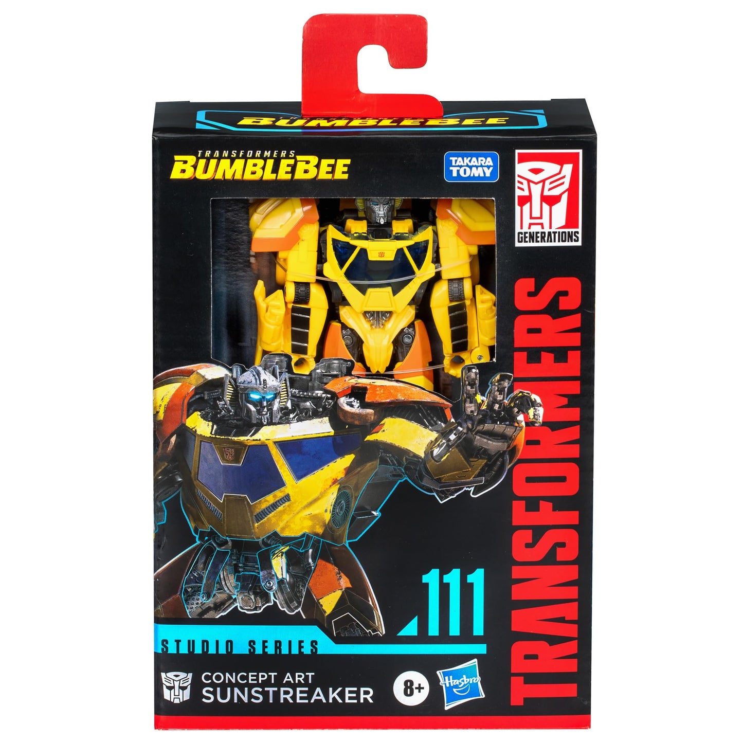 Transformers Toys Studio Series Deluxe Bumblebee 111 Concept Art Sunstreaker, 4.5-inch Converting Action Figure, 8+