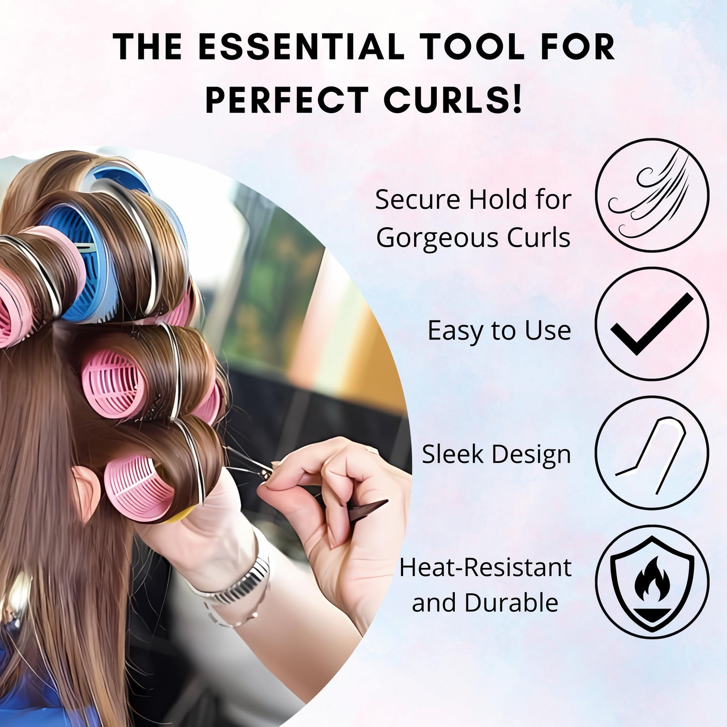 Sta-Rite Hot Roller Clips for Electric Rollers | Large | 8 Count