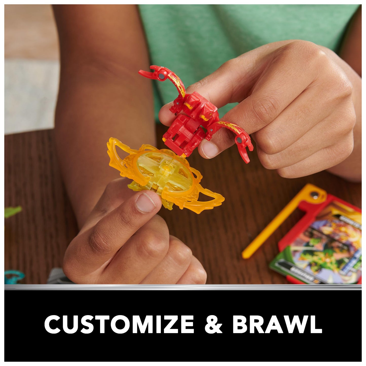 Bakugan Training Set with Titanium Dragonoid – Dragon Clan Themed Customizable Action Figure, Trading Cards & Playset for Kids Ages 6+