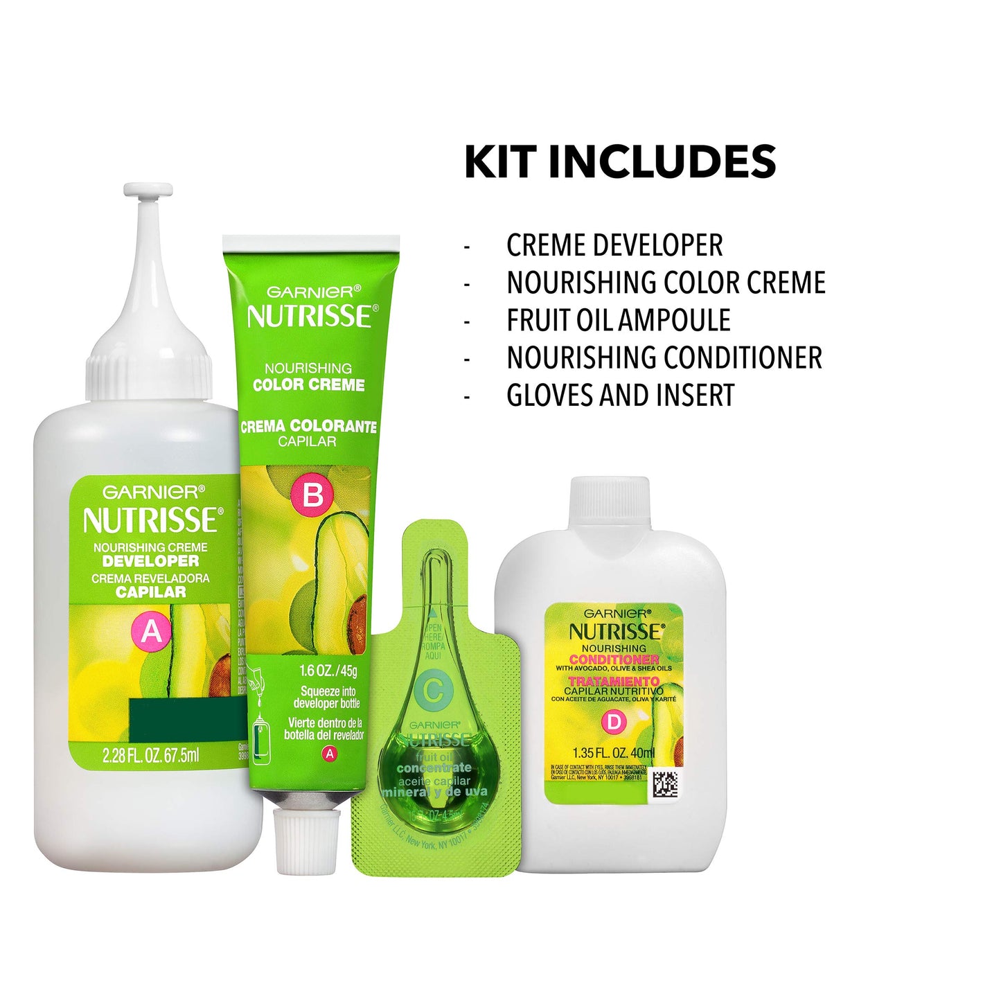 Garnier Nutrisse Nourishing Hair Color Creme, 20 Soft Black (Black Tea) (Packaging May Vary)