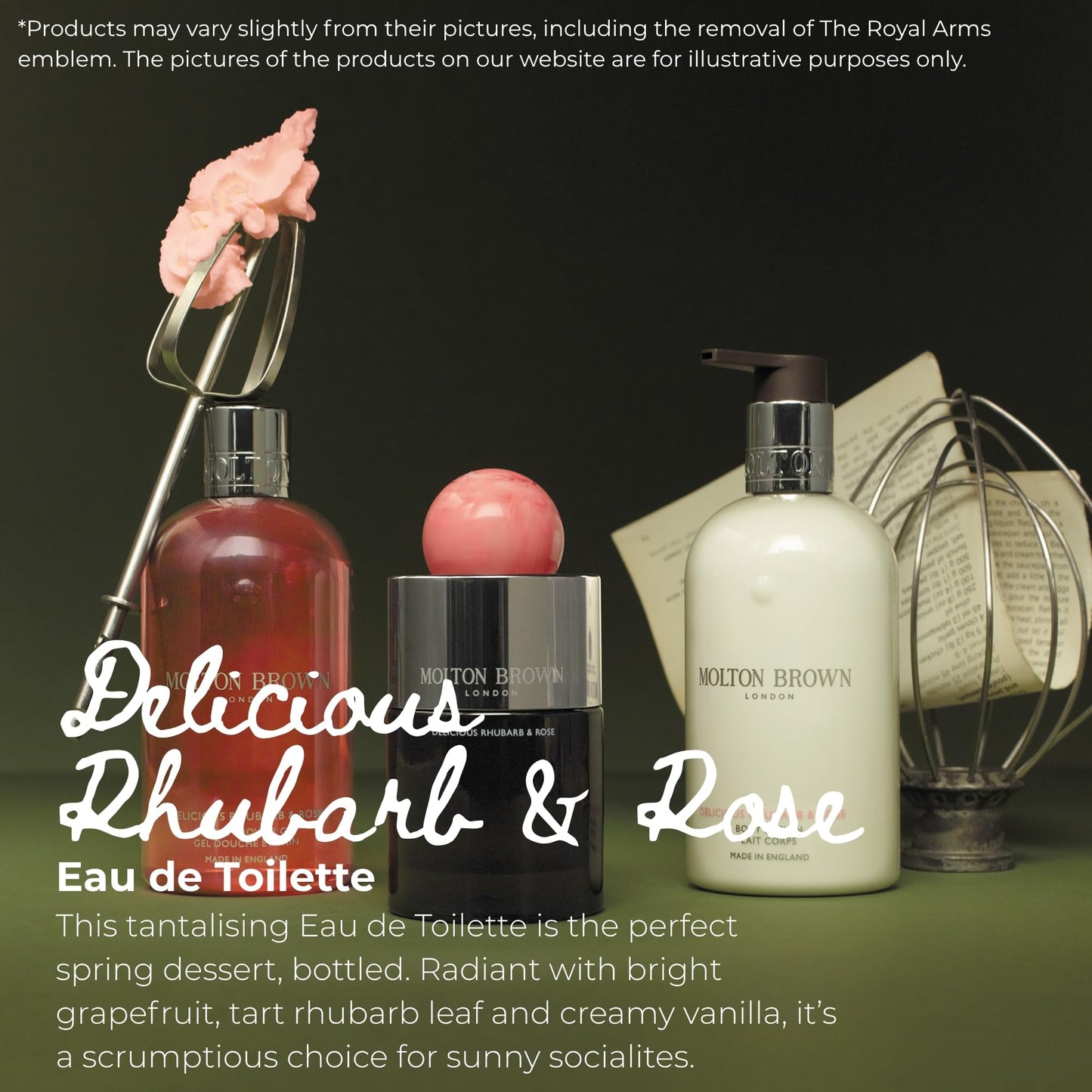 Molton Brown Delicious Rhubarb & Rose Eau de Toilette 3.3 fl. oz.