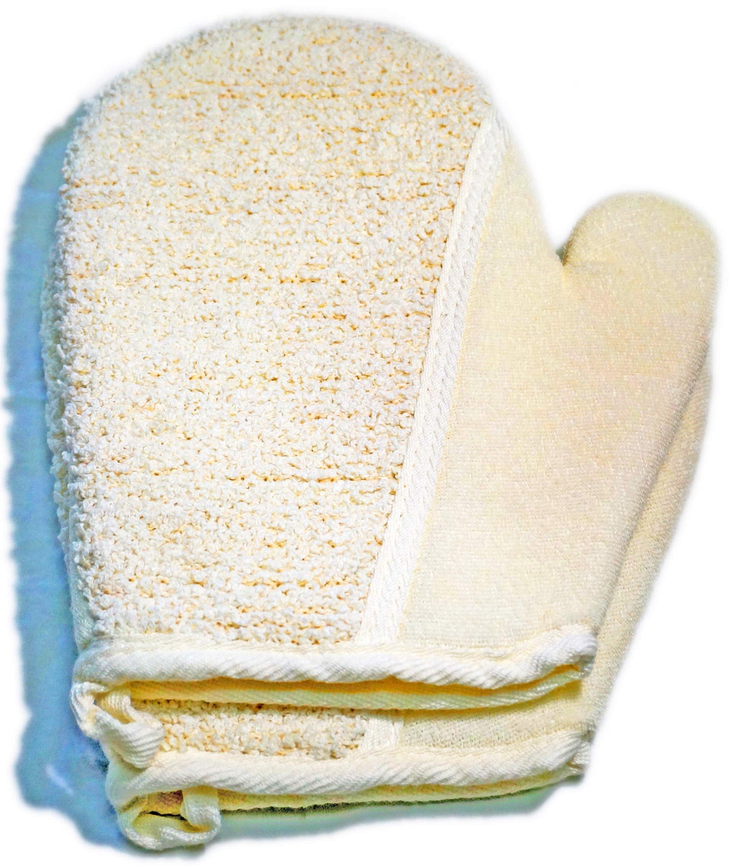2Pack?7.8x7.7inches? Exfoliating Soft Terry Cloth Gloves Mitten Remove Dead Skin Bath Body Scrub Mitt, Deep Exfoliation Glove Skin Exfoliator Mitt