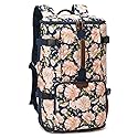 G-FAVOR Travel Backpack for Women, 40L Carry On Backpack Flight Approved Convertible Duffel Bag Backpack Fit for 17.3 Inch Laptop Bag, Floral