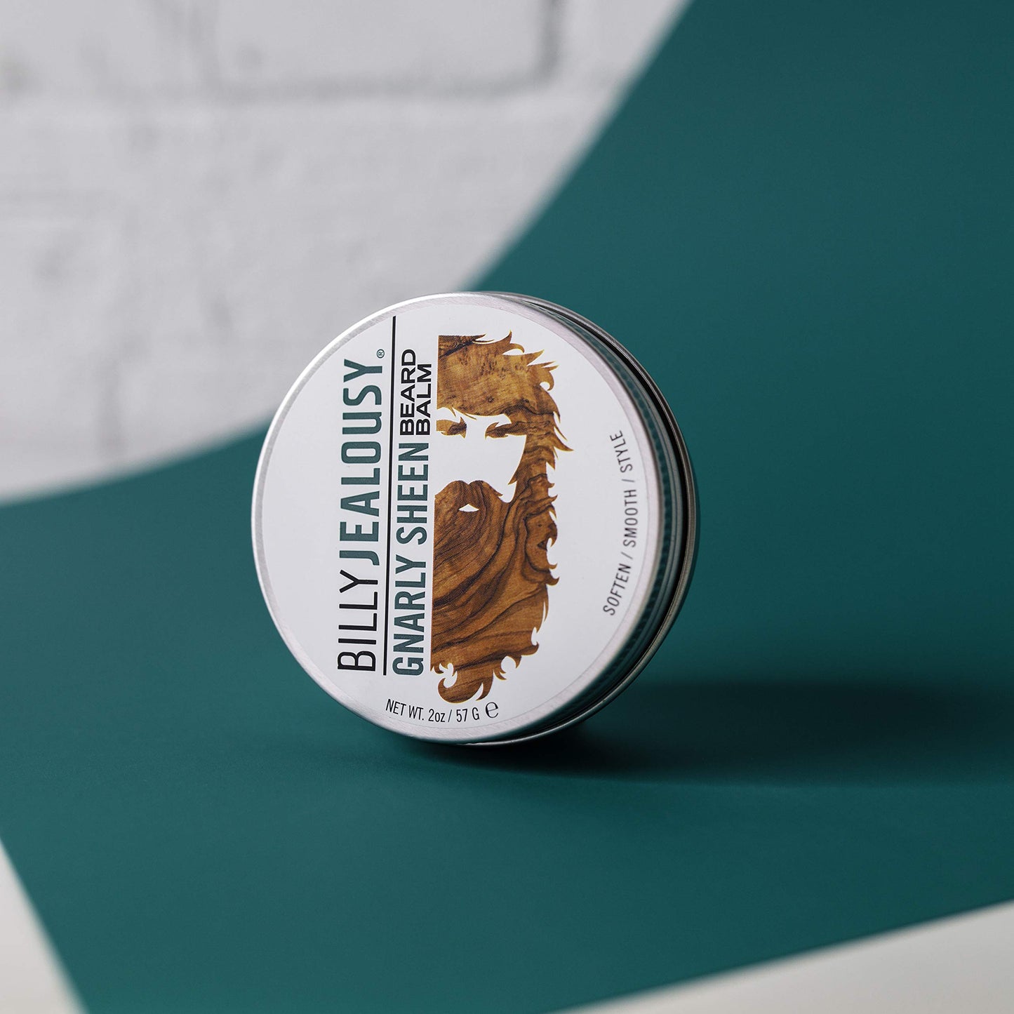 Billy Jealousy Beard Balm with Light Hold & Low Shine, Everyday Beard Styling Balm Loaded With Coconut, Shea & Sunflower Oils For Smooth & Nourished