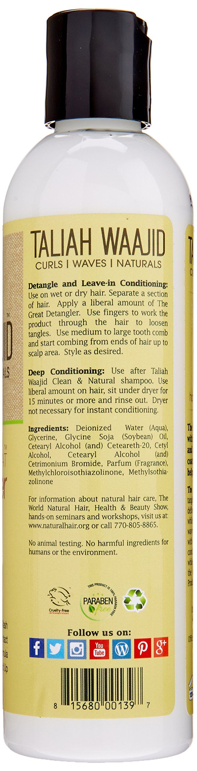 Taliah Waajid Curls, Waves and Naturals The Great Detangler, 8 Ounce