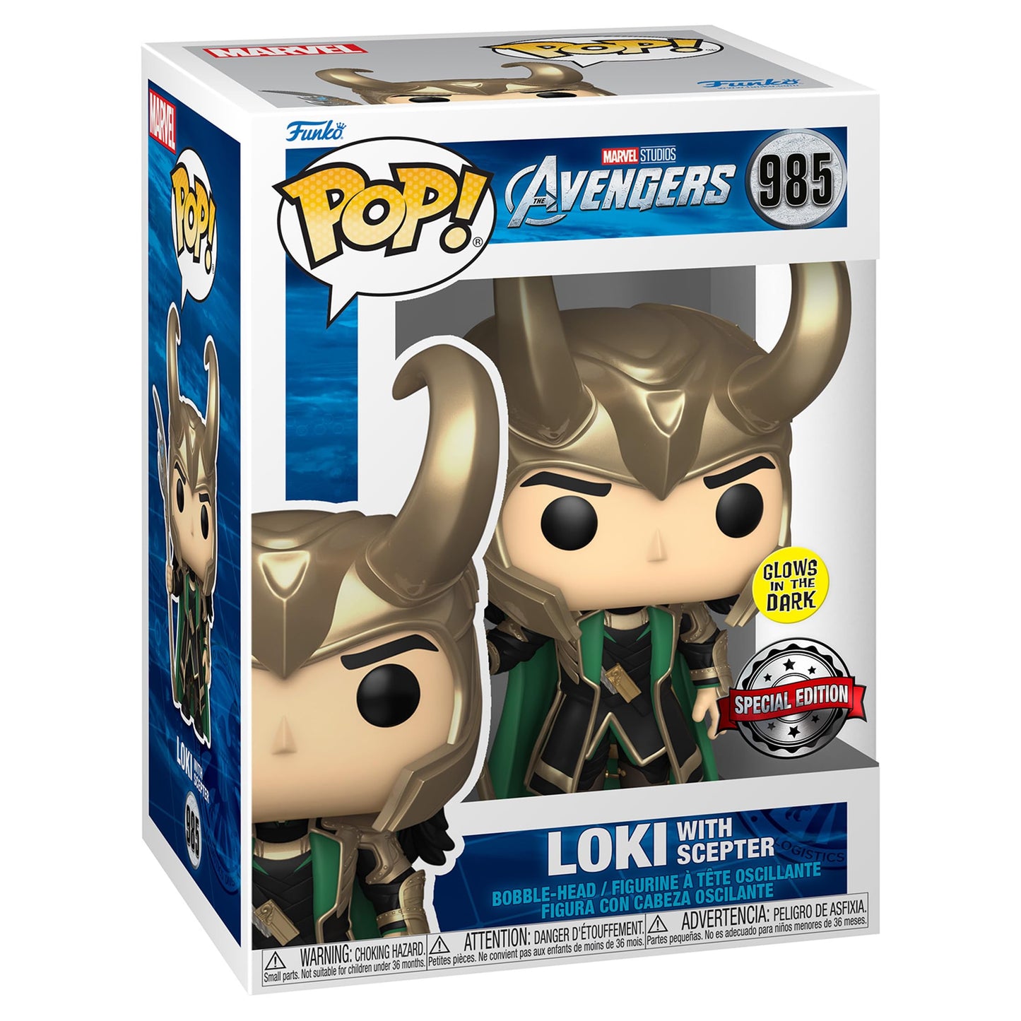 Funko Loki with Scepter (Glow in The Dark) (Special Edition Exclusive)
