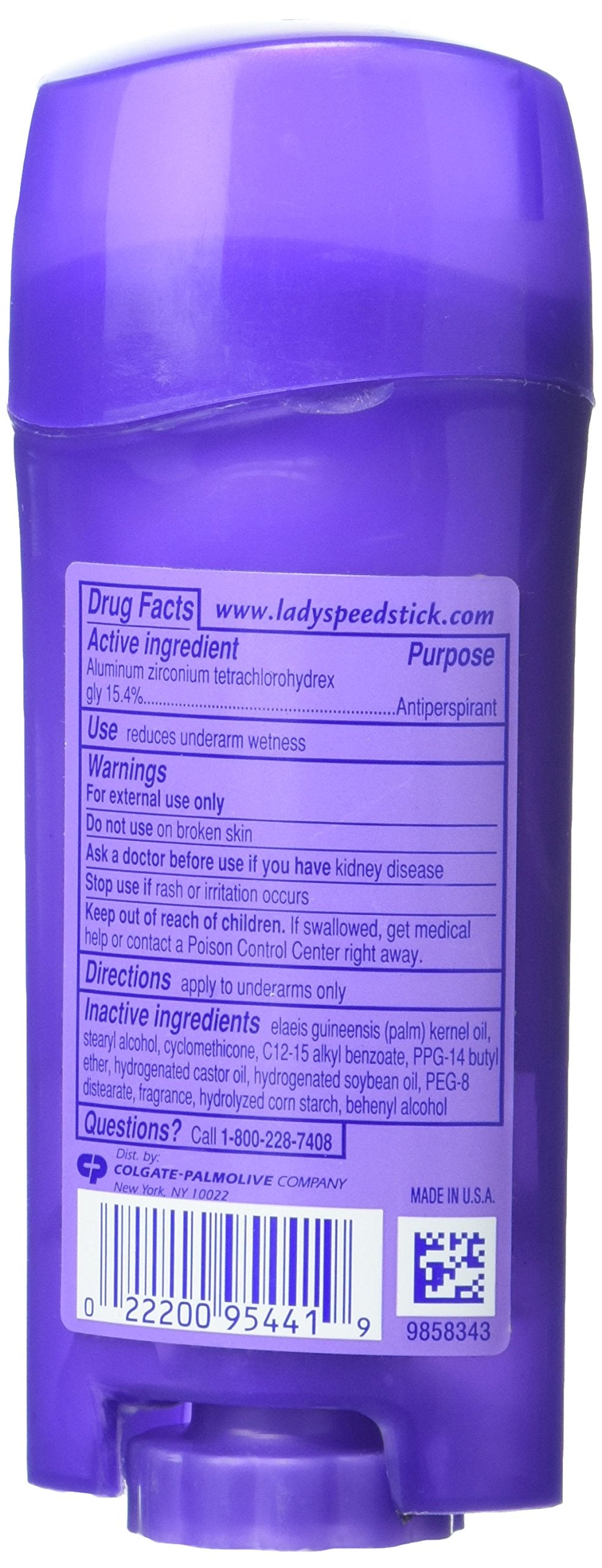 Lady Speed Stick Invisible Dry Antiperspirant & Deodorant, Shower Fresh - Purple 2.3 oz