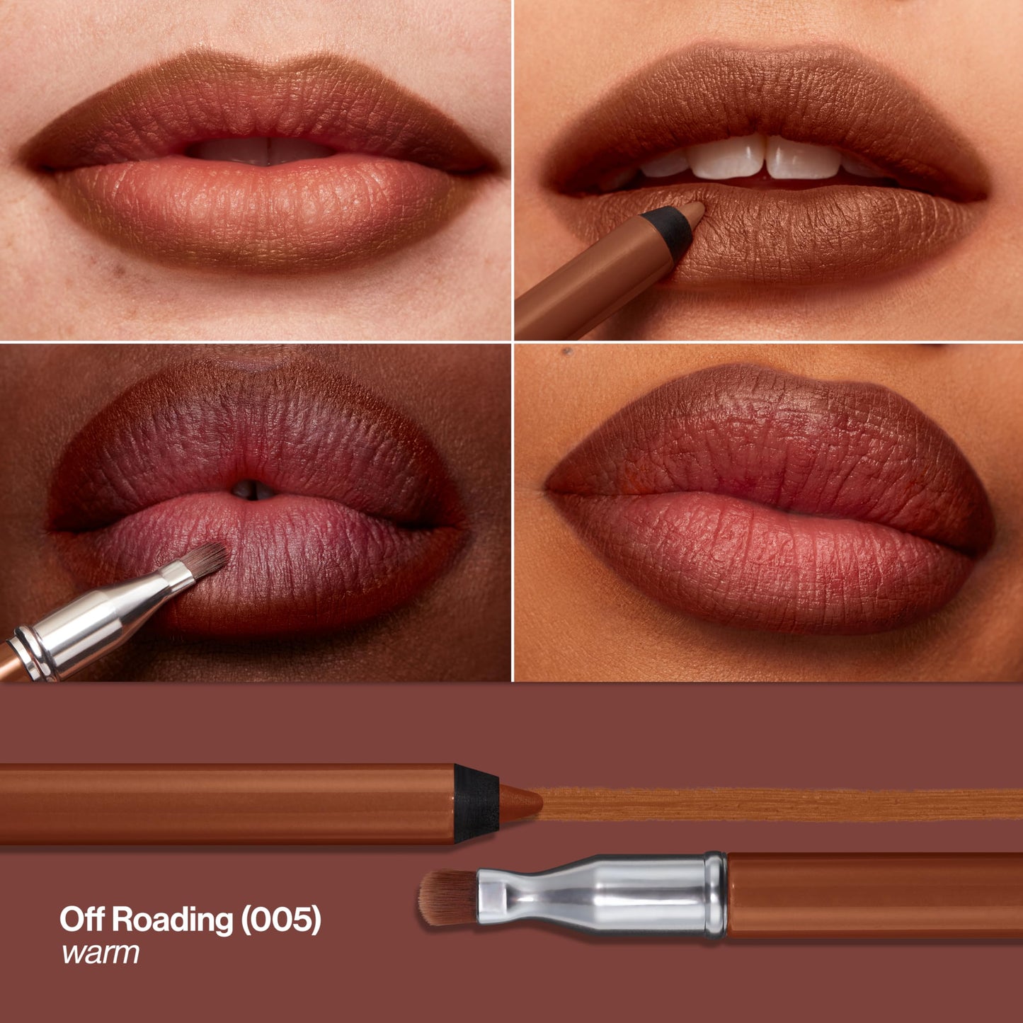 Revlon ColorStay Multi-Liner, Creamy Formula, Multiuse For Lips, Eyes & Face, Precision Brush for Easy Blending, 005 Off Roading