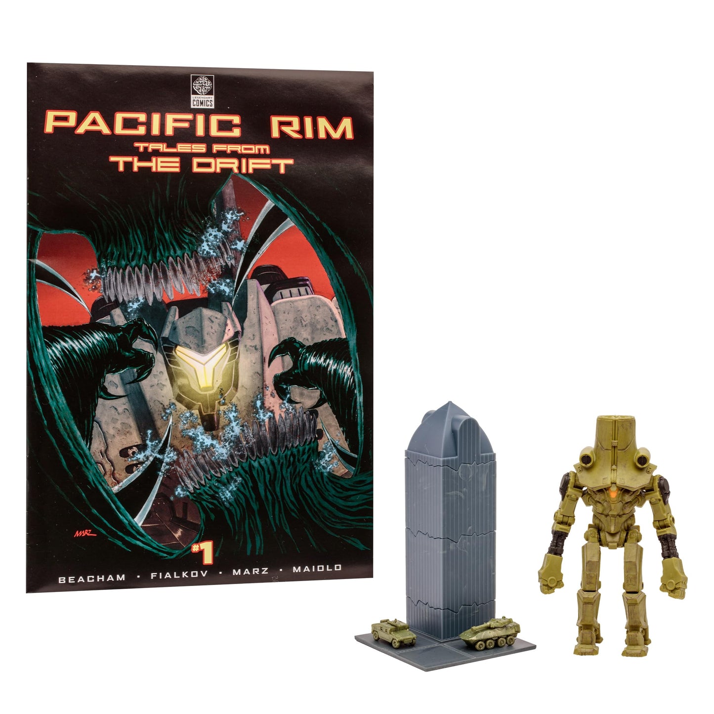 Pacific Rim McFarlane Toys Cherno Alpha (Jaeger) 4" Scale Figure Playset with Comic