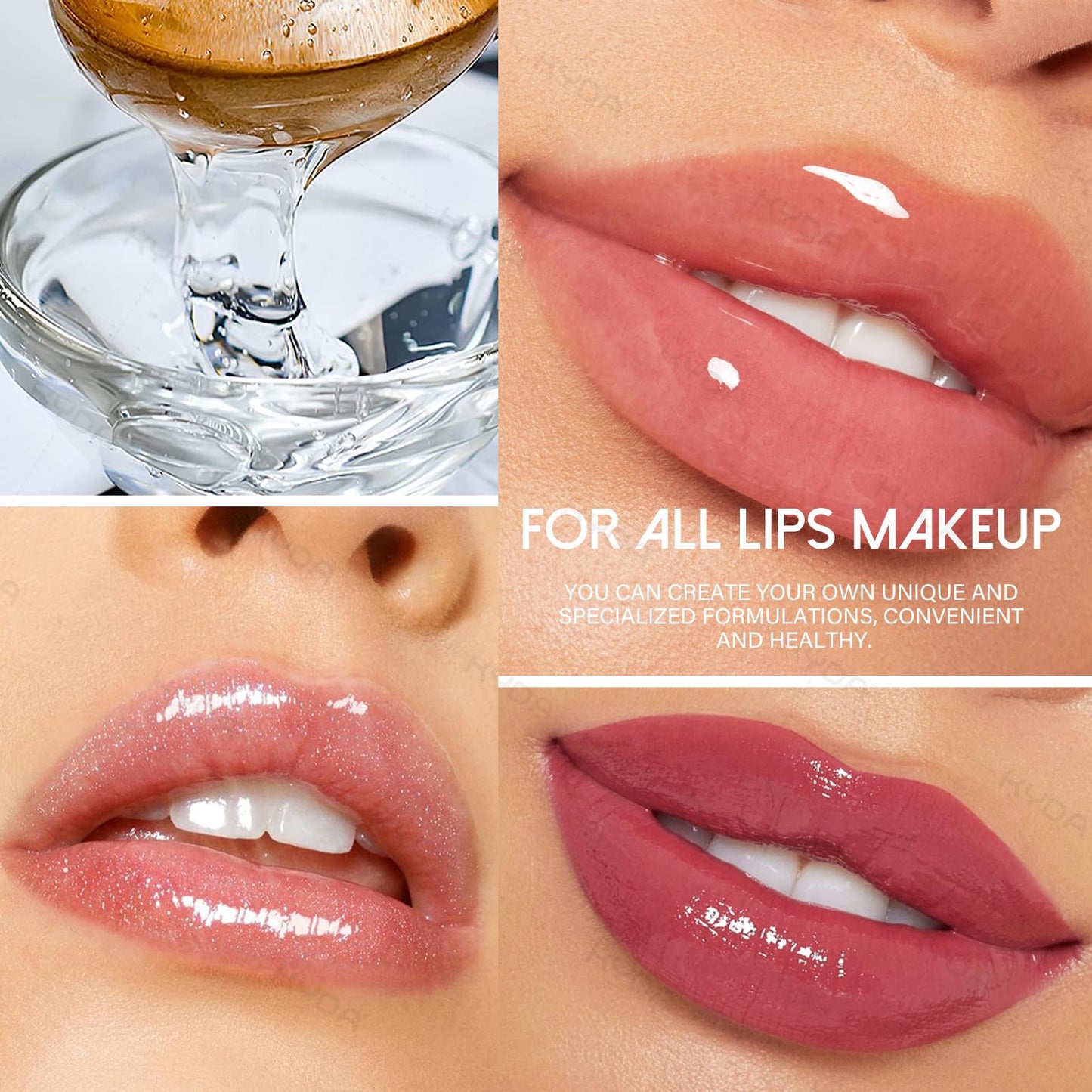 KYDA 200ML Moisturize Lip Gloss Base,Material Lip Makeup Primers, Non-Stick Lipstick Primer Lip Gloss Base for DIY Handmade Lip Balms Lip Gloss-200g