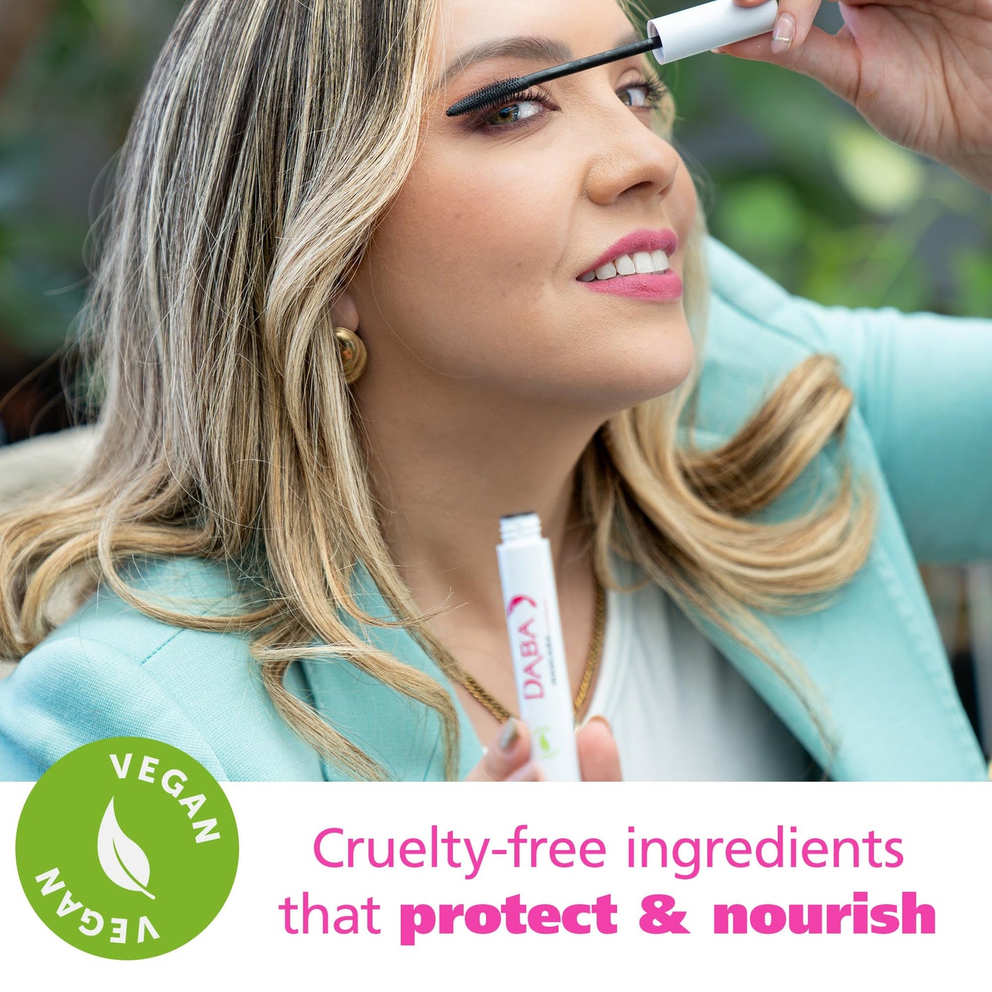 DABALASH Trio Combo - Professional Eyelash & Brow Growth Serum 0.18 oz, Waterproof Mascara, 0.45 oz & Vegan Mascara, 0.3oz - Promotes the Appearance