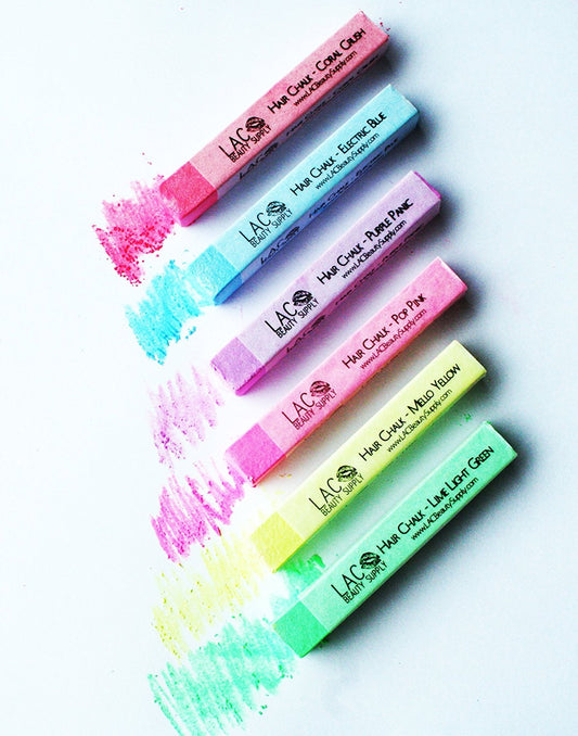 Hair Chalk Unicorn Colors For Holographic Glow, Shimmer Set of 6 Colors, For Party, Festival, and Fun