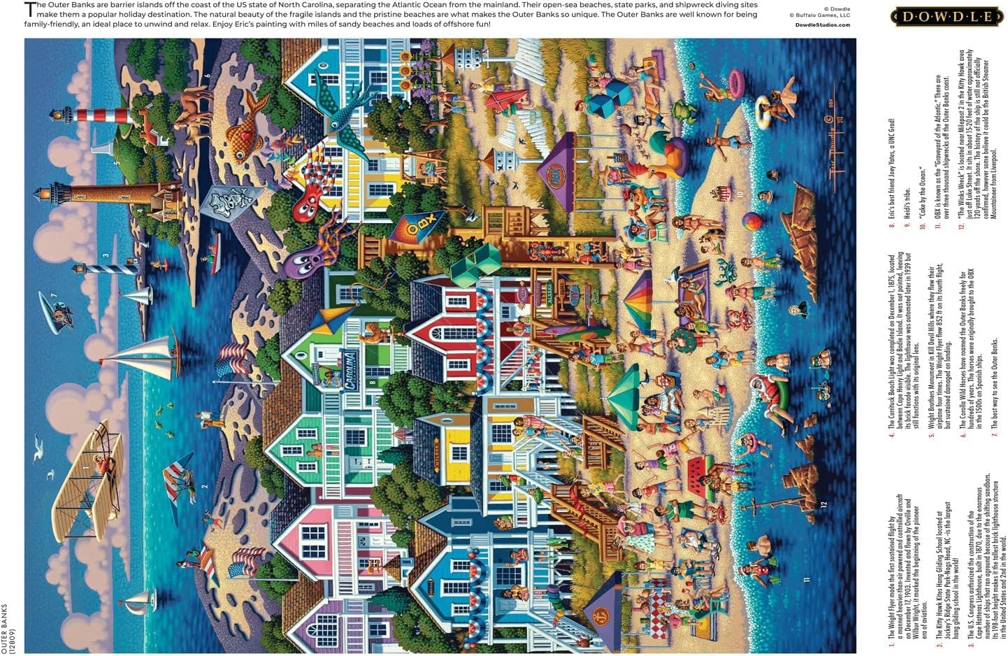Buffalo Games - Dowdle - Outer Banks 1000 Piece Jigsaw Puzzle for Adults, Challenging Puzzle for Game Nights, Finished Size 26.75" x 19.75"