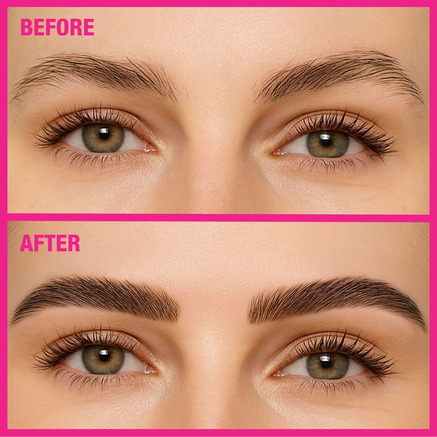 Absolute New York Waterproof Eyebrow Gel for Tinting and Volumizing Eyebrows (MEBG13 Dark Brown)