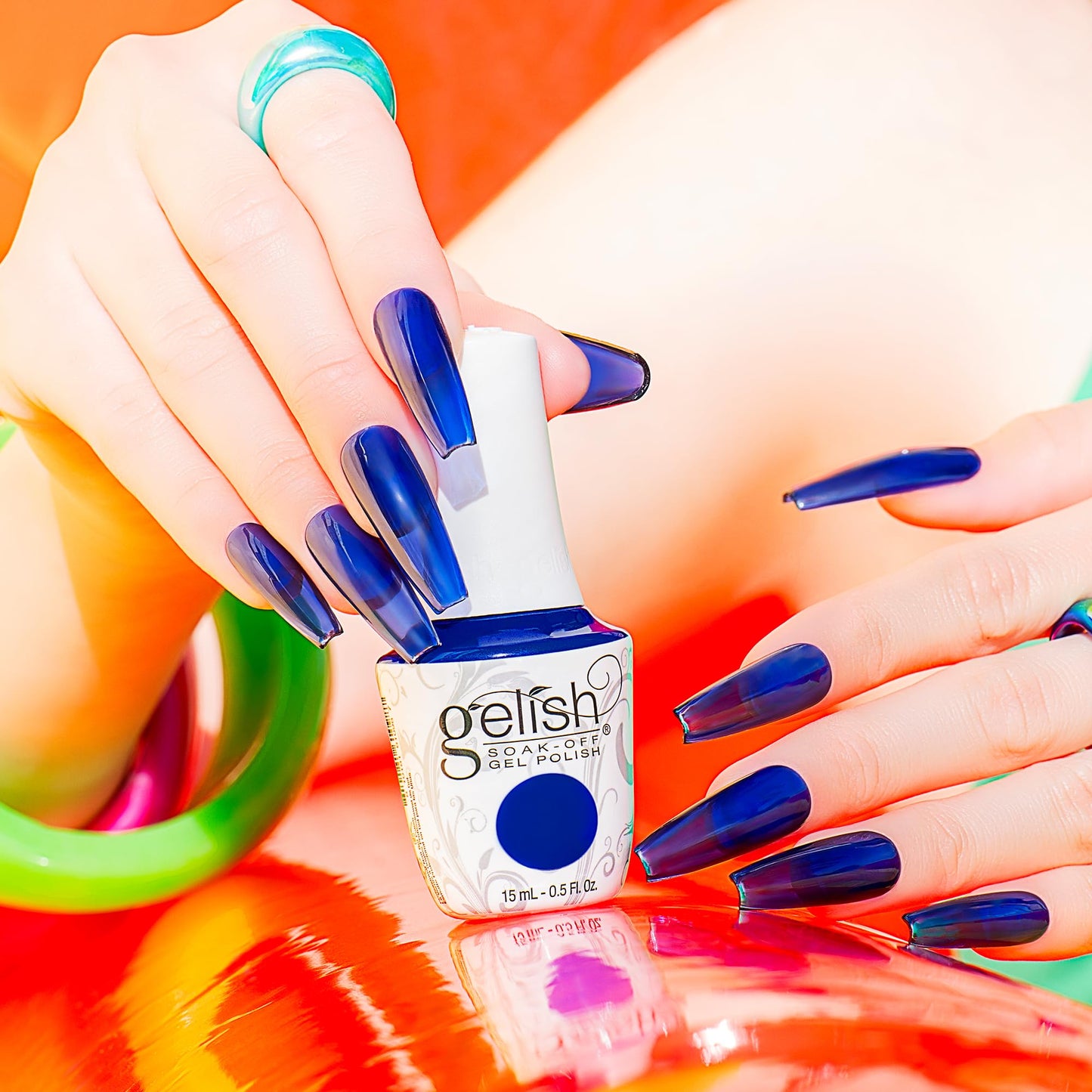 Gelish Keep It Juicy Collection TPO-Free Gel Nail Polish - Blue Crush Rush, 15mL Beauty & Personal Care Gelish