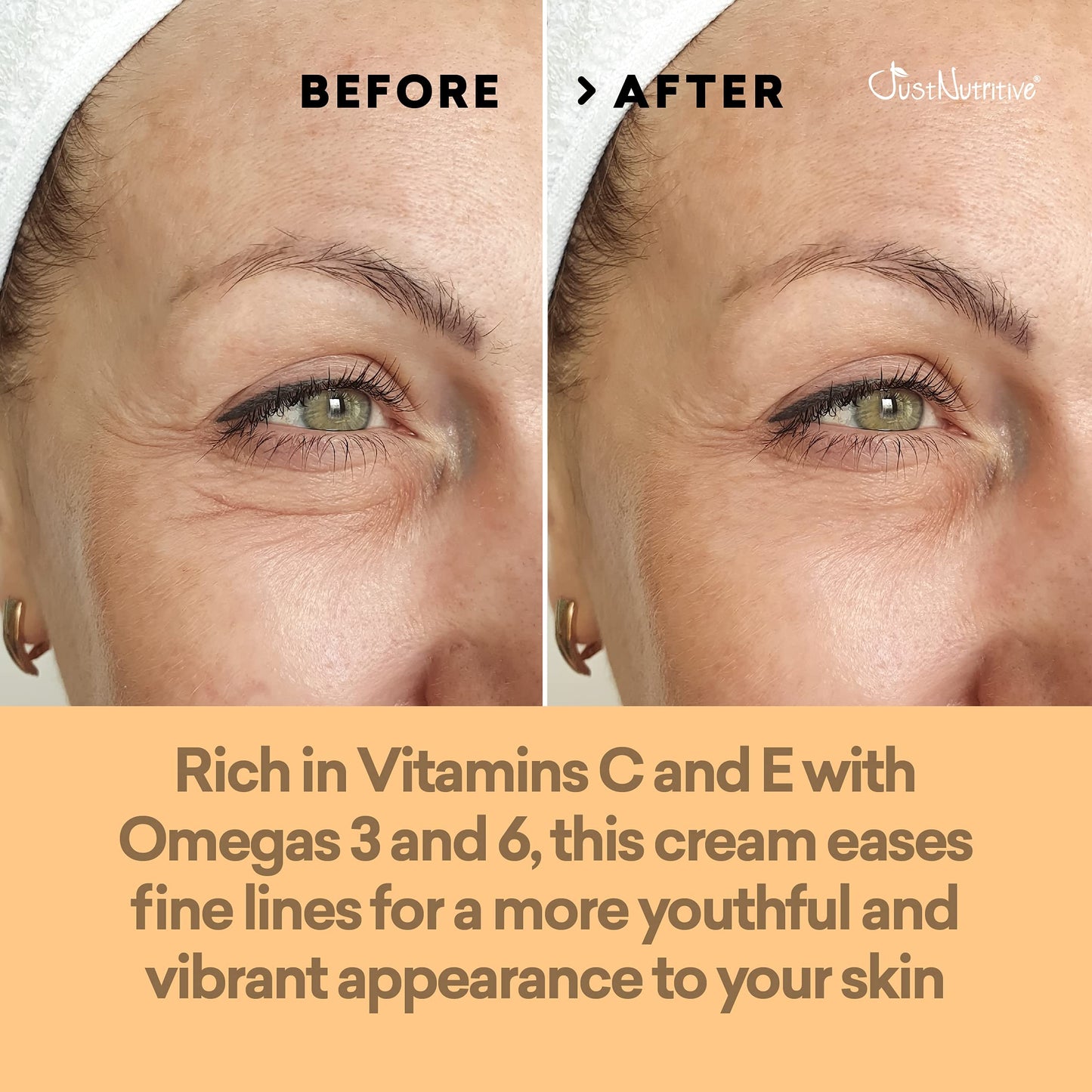 Just Nutritive Anti-Aging Day Facial Cream | Best Day Cream | Lasting Radiant Appearance | Leaves Skin Fresh Softens The Look of Fine Lines | Locks