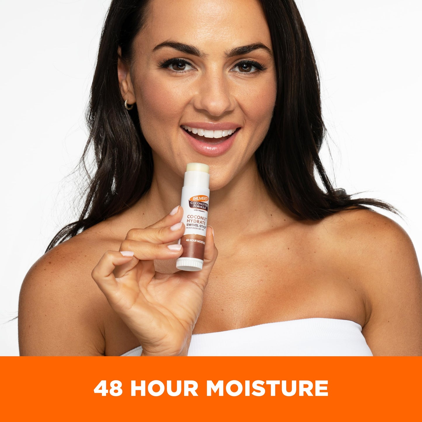 Palmer's Coconut Oil Formula Moisturizing Swivel Stick with Vitamin E, Lip Balm, Face & Body Moisturizer Stick, Ideal for Treating Dry Skin Patches