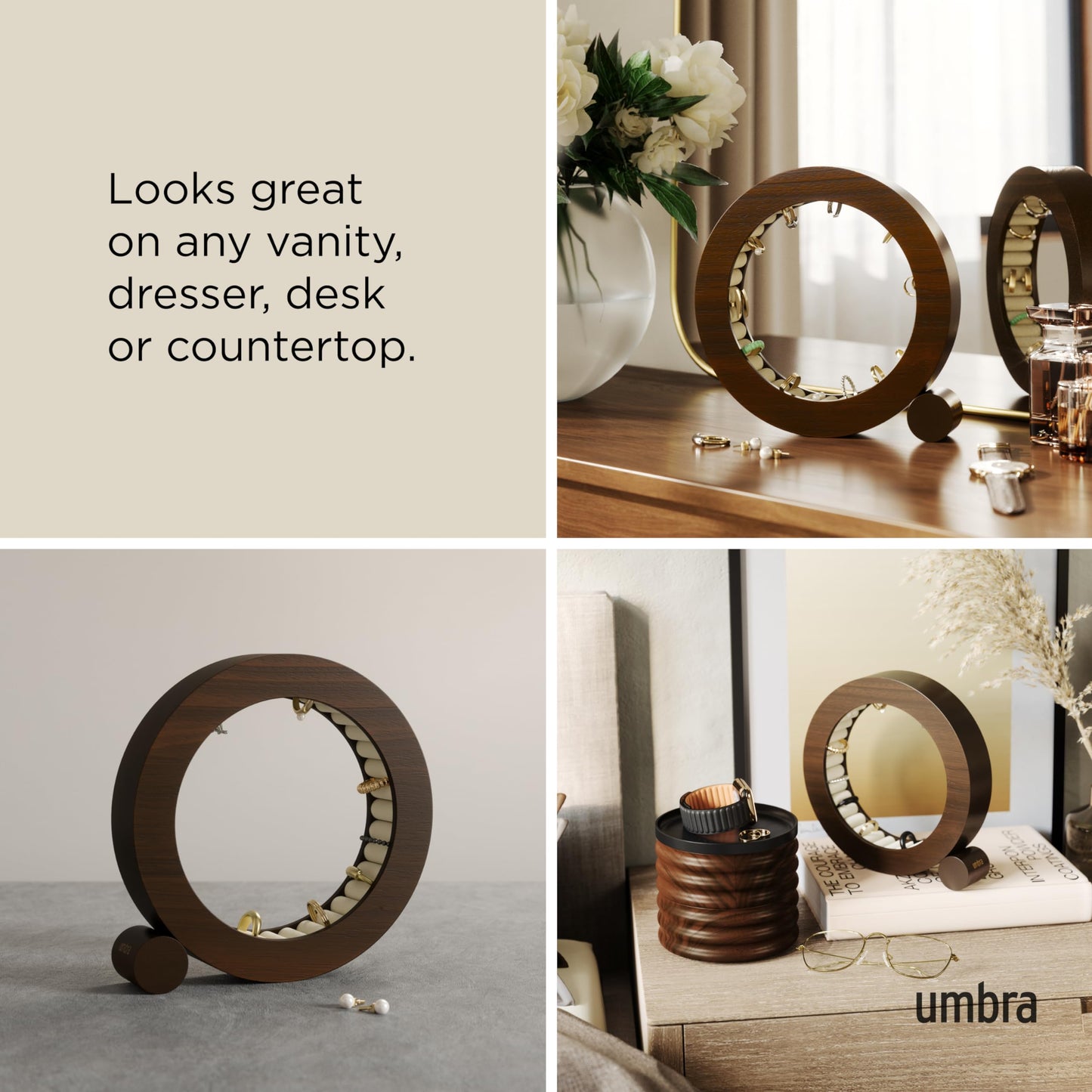 Umbra FERRIS JEWELRY ORGANIZER WALNUT