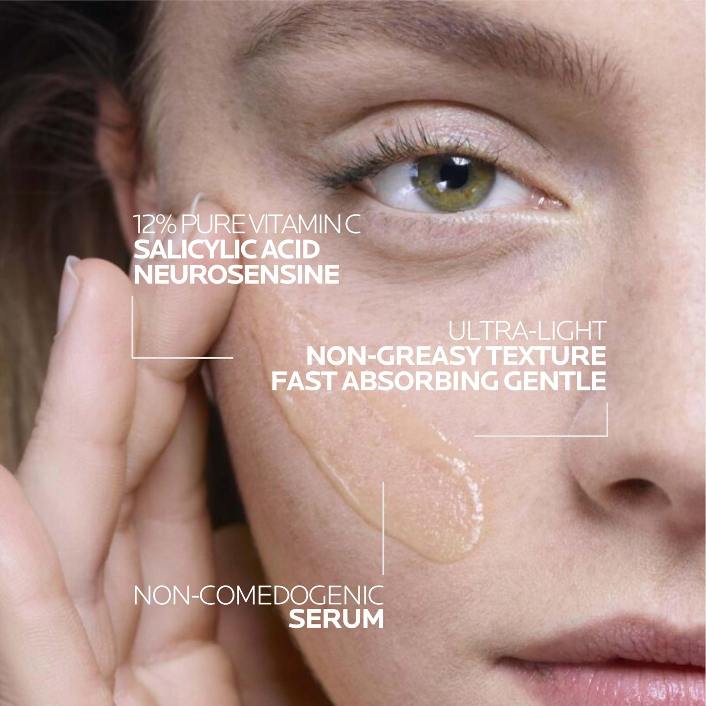 La Roche-Posay Pure Vitamin C Serum For Face With Hyaluronic Acid & Salicylic Acid, Hydrating & Brightening Serum, Boost Radiance & Reduce Wrinkles Beauty and Personal Care La Roche-Posay
